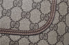 Authentic GUCCI Web Sherry Line Shoulder Tote Bag GG PVC Leather Brown 0965G