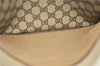 Authentic GUCCI Web Sherry Line Shoulder Tote Bag GG PVC Leather Brown 0965G