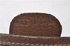 Authentic GUCCI Web Sherry Line Shoulder Tote Bag GG PVC Leather Brown 0965G