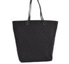 Authentic GUCCI Vintage Shoulder Tote Bag GG Canvas Leather 31243 Black 0965I
