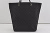 Authentic GUCCI Vintage Shoulder Tote Bag GG Canvas Leather 31243 Black 0965I