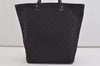Authentic GUCCI Vintage Shoulder Tote Bag GG Canvas Leather 31243 Black 0965I