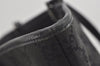 Authentic GUCCI Vintage Shoulder Tote Bag GG Canvas Leather 31243 Black 0965I