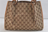 Authentic GUCCI Shoulder Hand Bag GG Canvas Leather 101919 Brown 0967D