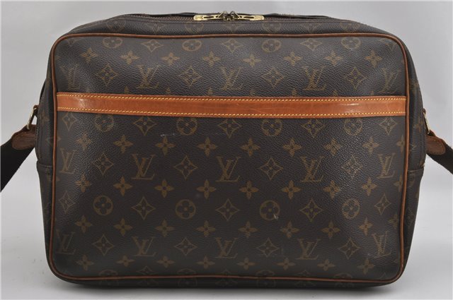 Authentic Louis Vuitton Monogram Reporter GM Shoulder Cross Bag M45252 LV 0967G