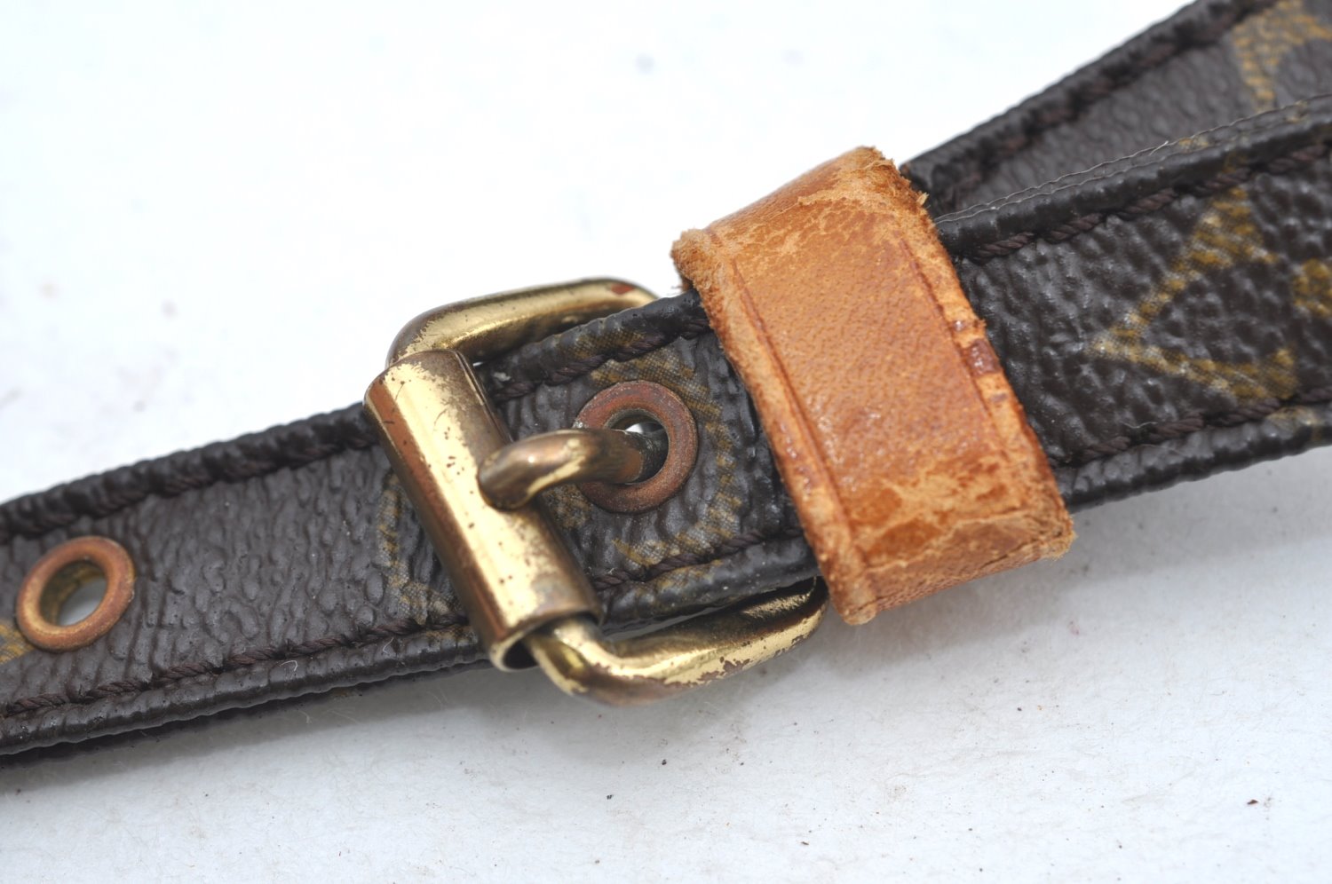 Authentic Louis Vuitton Monogram Danube Shoulder Cross Bag M45266 Junk 0967I