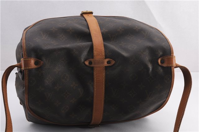 Authentic Louis Vuitton Monogram Saumur 35 Shoulder Cross Bag M42254 LV 0968F