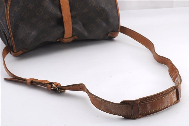 Authentic Louis Vuitton Monogram Saumur 35 Shoulder Cross Bag M42254 LV 0968F