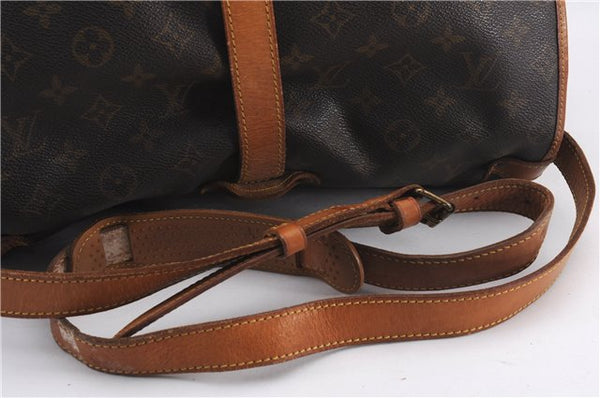 Authentic Louis Vuitton Monogram Saumur 35 Shoulder Cross Bag M42254 LV 0968F