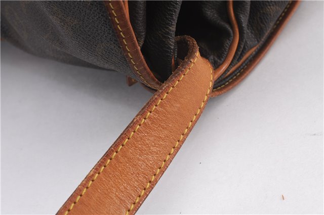 Authentic Louis Vuitton Monogram Saumur 35 Shoulder Cross Bag M42254 LV 0968F