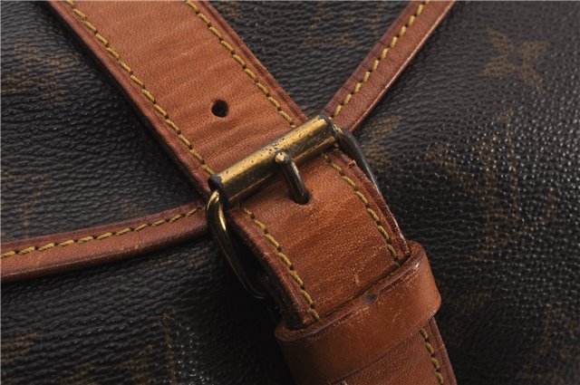 Authentic Louis Vuitton Monogram Saumur 35 Shoulder Cross Bag M42254 LV 0968F