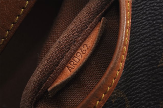 Authentic Louis Vuitton Monogram Saumur 35 Shoulder Cross Bag M42254 LV 0968F