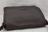 Authentic GUCCI Diamante Shoulder Cross Body Bag PVC Leather 223665 Brown 0968G