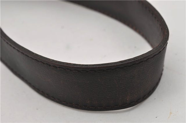 Authentic GUCCI Diamante Shoulder Cross Body Bag PVC Leather 223665 Brown 0968G