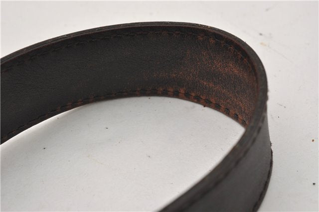 Authentic GUCCI Diamante Shoulder Cross Body Bag PVC Leather 223665 Brown 0968G