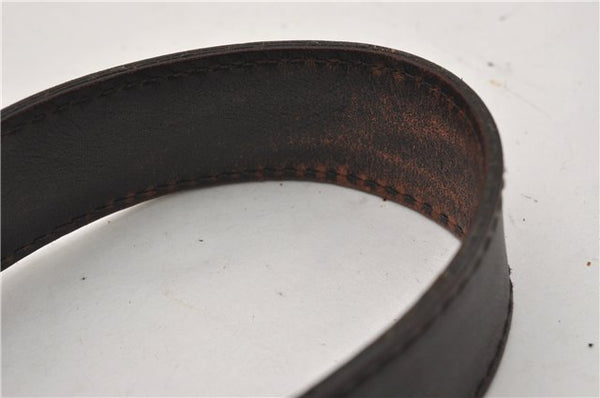 Authentic GUCCI Diamante Shoulder Cross Body Bag PVC Leather 223665 Brown 0968G