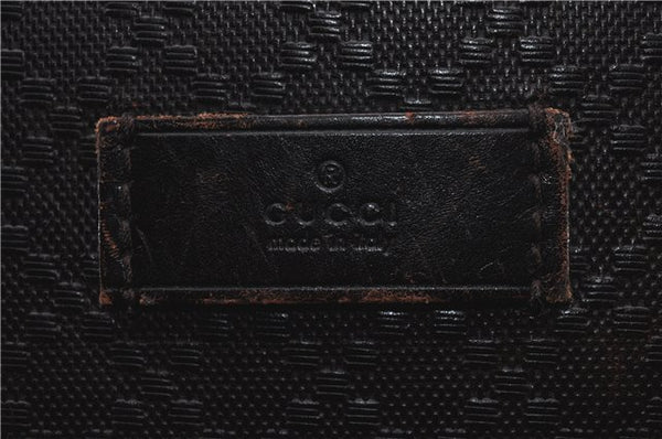 Authentic GUCCI Diamante Shoulder Cross Body Bag PVC Leather 223665 Brown 0968G