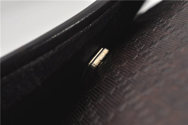 Authentic GUCCI Diamante Shoulder Cross Body Bag PVC Leather 223665 Brown 0968G