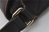 Authentic GUCCI Diamante Shoulder Cross Body Bag PVC Leather 223665 Brown 0968G