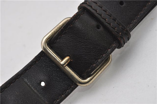 Authentic GUCCI Diamante Shoulder Cross Body Bag PVC Leather 223665 Brown 0968G