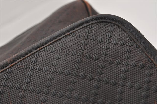 Authentic GUCCI Diamante Shoulder Cross Body Bag PVC Leather 223665 Brown 0968G