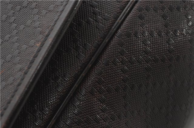 Authentic GUCCI Diamante Shoulder Cross Body Bag PVC Leather 223665 Brown 0968G