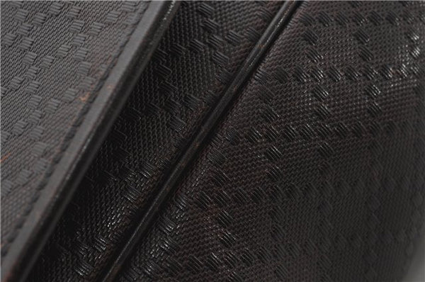 Authentic GUCCI Diamante Shoulder Cross Body Bag PVC Leather 223665 Brown 0968G