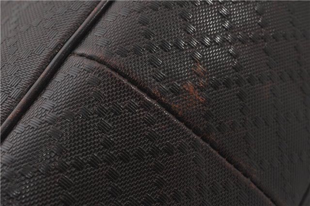 Authentic GUCCI Diamante Shoulder Cross Body Bag PVC Leather 223665 Brown 0968G