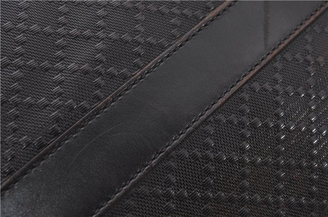 Authentic GUCCI Diamante Shoulder Cross Body Bag PVC Leather 223665 Brown 0968G