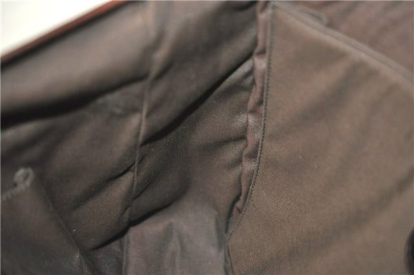 Authentic GUCCI Diamante Shoulder Cross Body Bag PVC Leather 223665 Brown 0968G