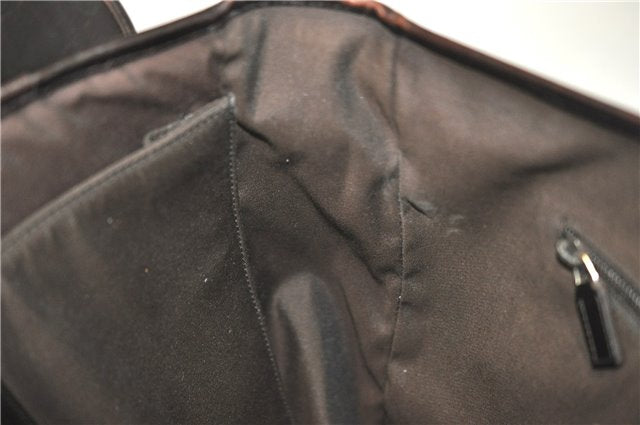 Authentic GUCCI Diamante Shoulder Cross Body Bag PVC Leather 223665 Brown 0968G