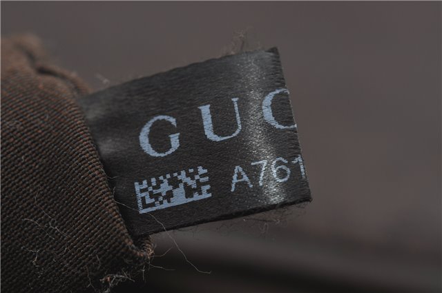 Authentic GUCCI Diamante Shoulder Cross Body Bag PVC Leather 223665 Brown 0968G