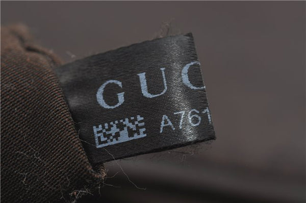 Authentic GUCCI Diamante Shoulder Cross Body Bag PVC Leather 223665 Brown 0968G