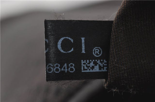 Authentic GUCCI Diamante Shoulder Cross Body Bag PVC Leather 223665 Brown 0968G