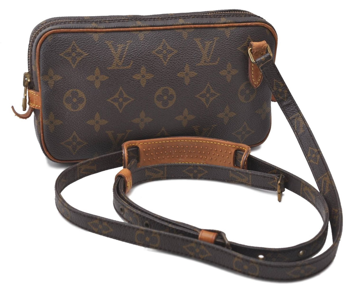 Auth Louis Vuitton Monogram Marly Bandouliere Shoulder Cross Bag LV Junk 0969D