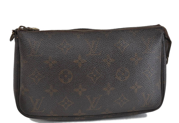 Authentic LOUIS VUITTON Monogram Pochette Accessoires Pouch M51980 LV 0970C