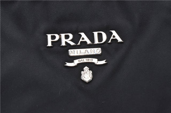 Authentic PRADA TESSUTO SAFFIANO Nylon Leather Tote Bag BR3924 Black 0970G