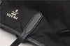 Authentic PRADA TESSUTO SAFFIANO Nylon Leather Tote Bag BR3924 Black 0970G