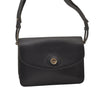 Authentic Christian Dior Shoulder Cross Body Bag Purse Leather Black CD 0970I