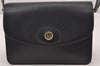 Authentic Christian Dior Shoulder Cross Body Bag Purse Leather Black CD 0970I