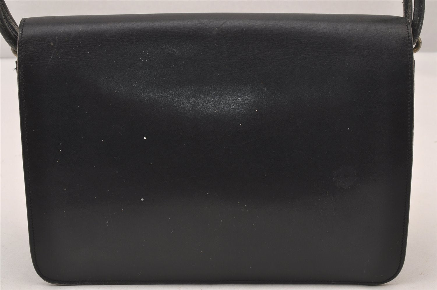 Authentic Christian Dior Shoulder Cross Body Bag Purse Leather Black CD 0970I
