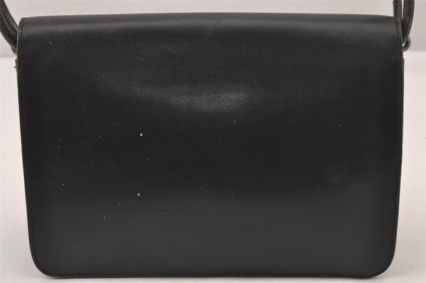 Authentic Christian Dior Shoulder Cross Body Bag Purse Leather Black CD 0970I