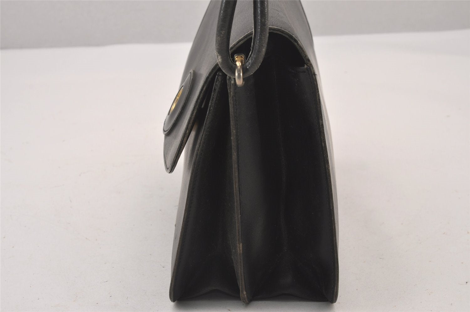 Authentic Christian Dior Shoulder Cross Body Bag Purse Leather Black CD 0970I