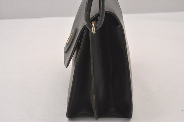Authentic Christian Dior Shoulder Cross Body Bag Purse Leather Black CD 0970I