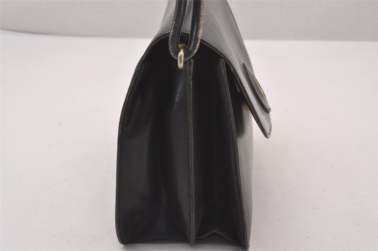 Authentic Christian Dior Shoulder Cross Body Bag Purse Leather Black CD 0970I