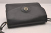 Authentic Christian Dior Shoulder Cross Body Bag Purse Leather Black CD 0970I