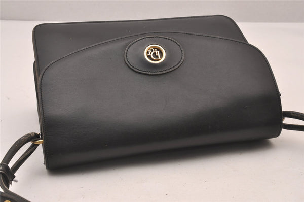 Authentic Christian Dior Shoulder Cross Body Bag Purse Leather Black CD 0970I