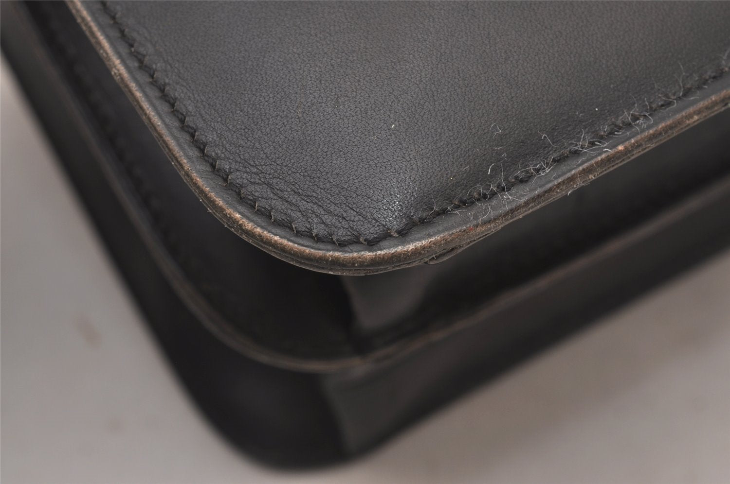 Authentic Christian Dior Shoulder Cross Body Bag Purse Leather Black CD 0970I