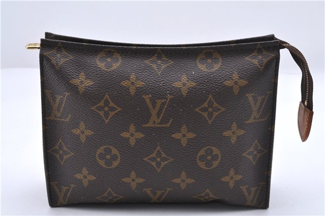 Auth Louis Vuitton Monogram Poche Toilette 19 Cosmetics Pouch M47544 LV 0971D