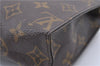 Auth Louis Vuitton Monogram Poche Toilette 19 Cosmetics Pouch M47544 LV 0971D